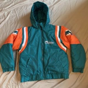 Vintage Miami Dolphins Jacket - Size YL (14-16)